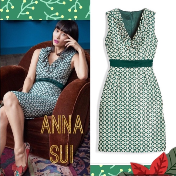 ModCloth x Anna Sui Admiring Eyes Jacquard Brocade Dress. Size 20 - Picture 3 of 12
